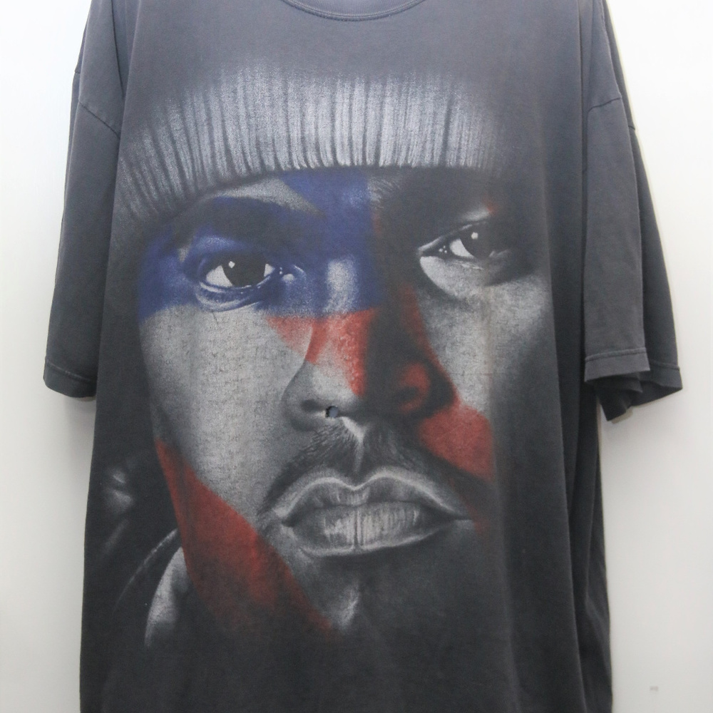 Vintage "BIG PUN" Gray-Washed Memorial Rap Tee